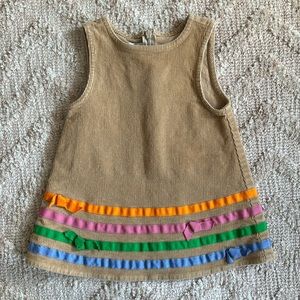 Vintage Talbots Kids Corduroy Jumper Dress